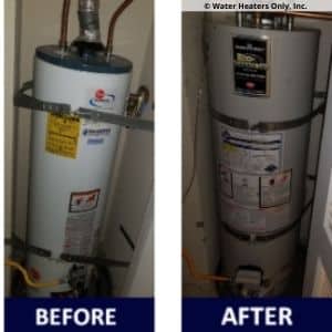 When your old water heater breaks down, give us a call! No extra charges weekends or holidays!